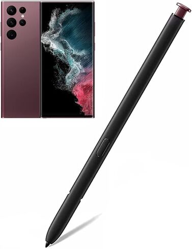 Galaxy S22 Stylus Pen Replacement for Samsung Galaxy S22 Ultra 5G Touch Stylus Pen, S22 S Pen Without Bluetooth 0.7mm Fine Tip for Precision S22 S Pen (Burgundy) in Saudi Arabia