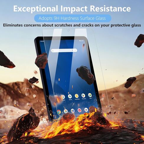 3 Pack Screen Protector Compatible with Onn 8.1" Core Tablet (2026 Model) / Onn 8" Kids Tablet (2026 Model), 9H Hardness Tempered Glass, HD Clear, Anti-Scratch in Saudi Arabia