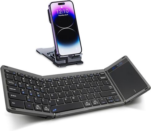 Rii RK809Pro Foldable Bluetooth Keyboard with Touchpad in Saudi Arabia