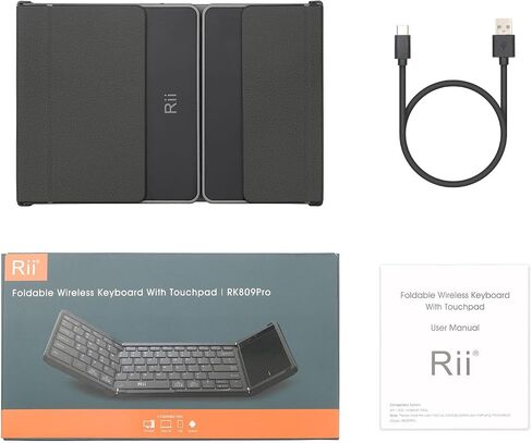 Rii RK809Pro Foldable Bluetooth Keyboard with Touchpad in Saudi Arabia