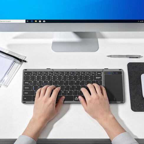 Rii RK809Pro Foldable Bluetooth Keyboard with Touchpad in Saudi Arabia