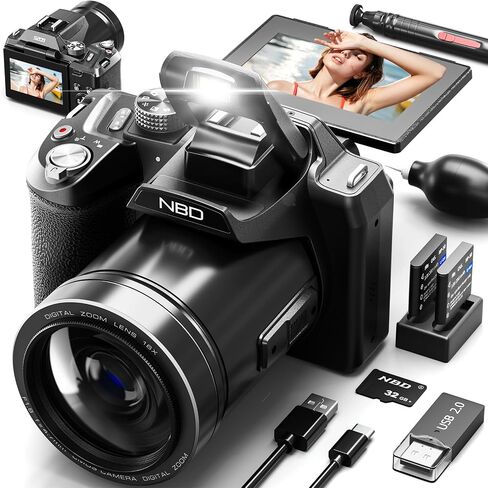 8K 64MP Digital Camera for Photography, Professional Camera(Black) in Saudi Arabia