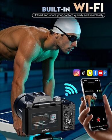 8K 64MP Digital Camera for Photography, Professional Camera(Black) in Saudi Arabia