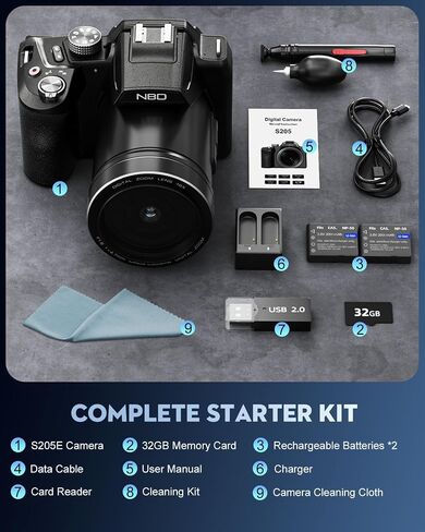 8K 64MP Digital Camera for Photography, Professional Camera(Black) in Saudi Arabia