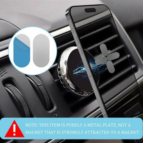 Metal Plates for Phone Magnet Car Mount Holder, 32PCS 20*10MM Universal Replacement Sticker with Strong Adhesive Backing, Rectangular Metal Stickers for Back of Phones Crafts Wall Tablets GPS in Saudi Arabia