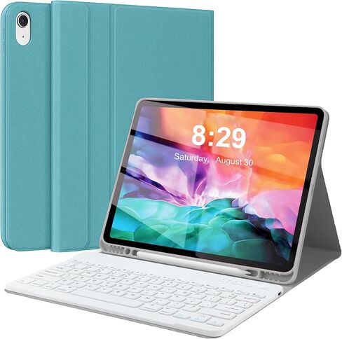 Keyboard Case for iPad Pro 12.9 inch (Old Model) 2015 1st / 2017 2nd Gen - Rechargeable, Detachable Wireless Bluetooth Keyboard - Folio Smart Leather Cover with Pencil Holder for Apple iPad Pro 12.9" in Kuwait