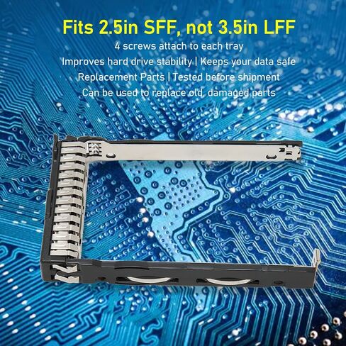 2.5in Hard Drive Tray Stable Screw Fixing HDD for P N 727695 001 DL385 DL380 G10 NVMe for Improved Stability in Saudi Arabia