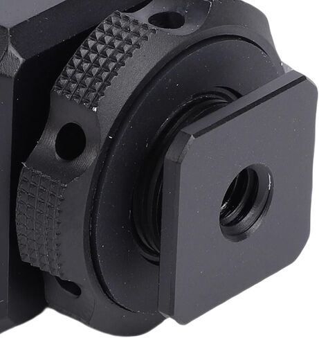 Camera Cold Shoe Mount Adapter, Triple Cold Shoe Mount with 1/4 Inch Screw Hole Locating Hole for Fill Light Display Microphone DSLR Camera Accessories in Saudi Arabia