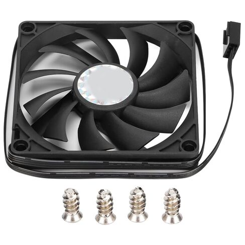 Cooling Fan, 80 x 80 x 10mm Computer Case Cooler Fan, 4pin PWM Silent Computer Fan, Ultra Thin Computer Case Fan Chassis Fan with Screw Bag for Computer Chassis in Kuwait