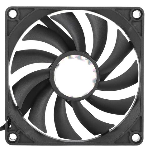 Cooling Fan, 80 x 80 x 10mm Computer Case Cooler Fan, 4pin PWM Silent Computer Fan, Ultra Thin Computer Case Fan Chassis Fan with Screw Bag for Computer Chassis in Kuwait