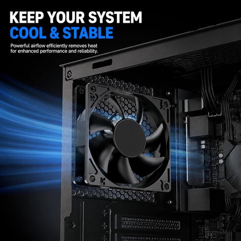 80mm Case Fan, 4-Pin PWM Fan, Computer Case Fans, 80mm Fan Silent PC Fans in Kuwait