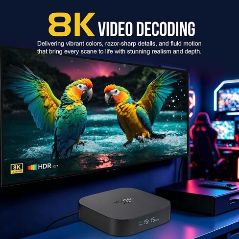 تي في بوكس ​​أندرويد 14 2026، 8 كيه الترا اتش دي مع 2 جيجابايت رام 16 جيجابايت روم RK3518 WIFI6 in Kuwait