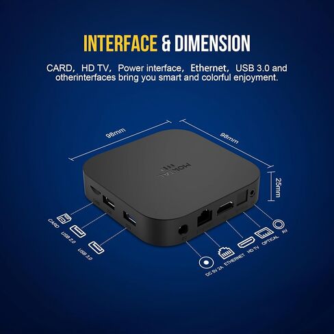 تي في بوكس ​​أندرويد 14 2026، 8 كيه الترا اتش دي مع 2 جيجابايت رام 16 جيجابايت روم RK3518 WIFI6 in Kuwait