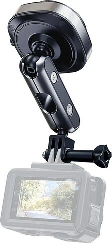 Car Mount for DJI Osmo Pocket 3 4, 30LB Suction Windshield Window Dash Holder Kit w Expansion Adapter & Phone Clip, for Insta360 X5 X4 for GoPro Hero DJI Action 6 5 Pro Nano Accessories in Kuwait
