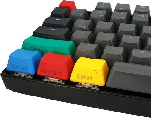 10-Piece Multi-Color MacOS Keycap Set Compatible with Keychron K2/V1, Das Keyboard 4, and Ducky One 3 Mac Layout MX Switch Replacements in Saudi Arabia