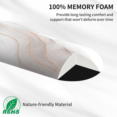 eulps Wrist Rest, Ergonomic Memory Foam Keyboard Wrist Pad & Mousepad Wrist Support Set, with Non-Slip PU Base, Pain Relief for Computer (White Marble) in Kuwait