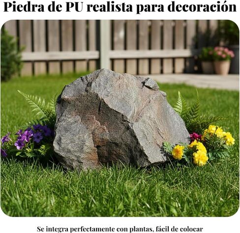 Artificial Landscape Rock, PU Realistic Faux Rock Model, Lightweight Decorative Stone for Event Planners, Stage Setting, Photography Studio, Garden, Parks, Offices, A9 in Saudi Arabia