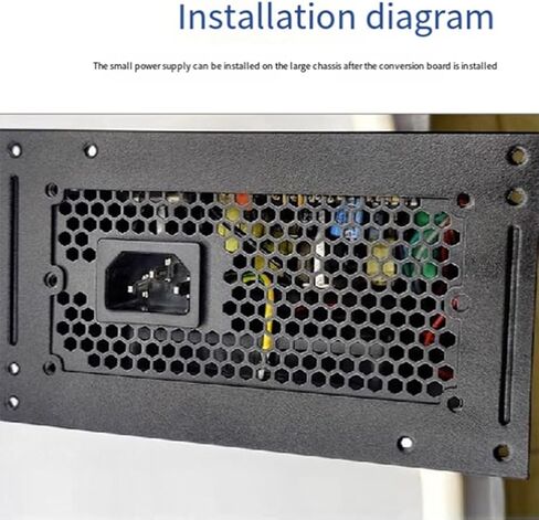 ATX Power Supply to SFX Power Supply Bracket SFX Power Supply to ATX Power Supply Fixed Chassis Hole Conversion Frame Easy to Use in Saudi Arabia