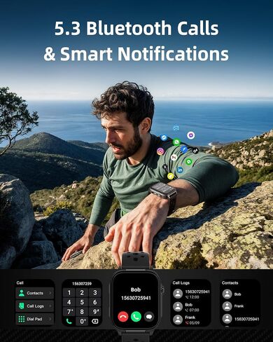 Parsonver GPS Smart Watch for Men (Answer/Make Calls), 10-Day Battery in Kuwait