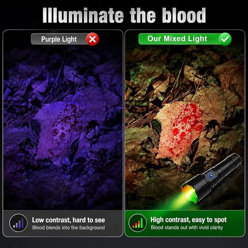 Blood Tracking Light for Hunting, Blood Tracker Flashlight for Deer, Elk in Saudi Arabia