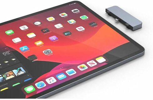 Hyper - HyperDrive 4-in-1 USB C Hub for iPad Pro - 3.5mm Audio Jack, USB-C Power Delivery, USB-A 3.0, 4K30Hz HDMI - Space Gray in Saudi Arabia