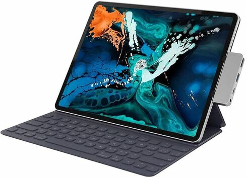 Hyper - HyperDrive 4-in-1 USB C Hub for iPad Pro - 3.5mm Audio Jack, USB-C Power Delivery, USB-A 3.0, 4K30Hz HDMI - Space Gray in Saudi Arabia