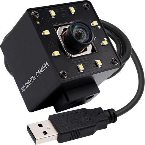 SVPRO 12MP USB Camera with Light, 4K 30fps/1080P 120fps High Speed Lightburn Camera, IMX577 Low Light USB External Computer Webcam with Wide Angle for PC Laptop,Linux,Windows,Android,MacOS in Saudi Arabia