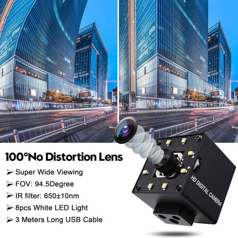 SVPRO 12MP USB Camera with Light, 4K 30fps/1080P 120fps High Speed Lightburn Camera, IMX577 Low Light USB External Computer Webcam with Wide Angle for PC Laptop,Linux,Windows,Android,MacOS in Saudi Arabia