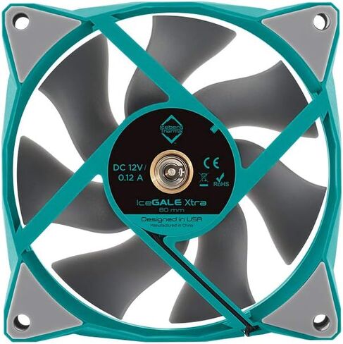 Iceberg Thermal IceGALE Xtra 80mm PWM High Performance Case Fan (Teal) in Saudi Arabia