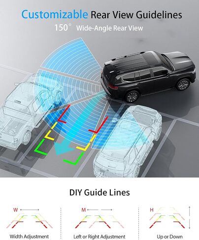 Solar Wireless Backup Camera with 1080P Monitor 2 Min Easy Install in Saudi Arabia