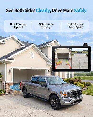 Solar Wireless Backup Camera with 1080P Monitor 2 Min Easy Install in Saudi Arabia