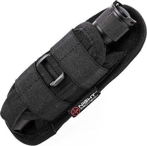 TH1 Tactical Flashlight Holster Duty Belt Pouch Stretchable Rotatable Clip 360 Degree Holder for Police Military Security Belt in Saudi Arabia