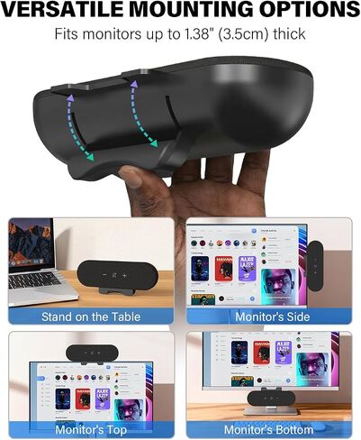 Computer Speakers for Desktop PC,USB-C/A Monitor Speakers with 2 EQ Modes in Saudi Arabia