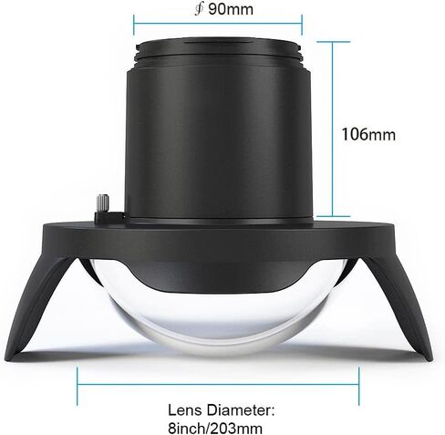 Seafrogs WA006-A Optical Glass 8 Inch Dome Port for Underwater Housing in Saudi Arabia