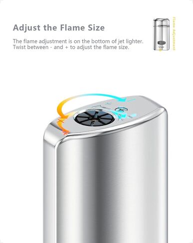 VVAY Jet Flame Lighter,Windproof Troch Lighter,Butane Gas Refillable for Men Gift-Butane Without in Saudi Arabia