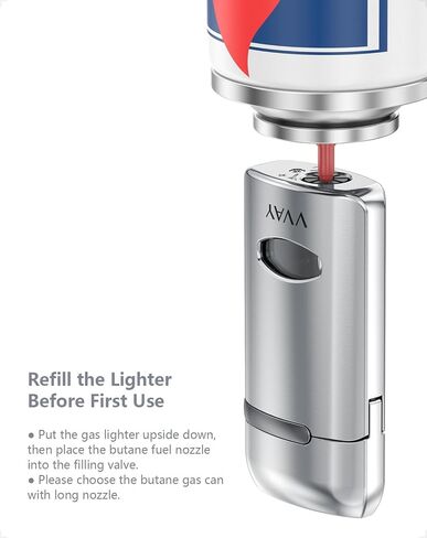 VVAY Jet Flame Lighter,Windproof Troch Lighter,Butane Gas Refillable for Men Gift-Butane Without in Saudi Arabia