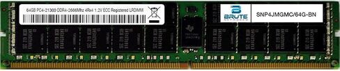 SNP4JMGMC/64G-BN - 64GB DDR4-2666Mhz 4Rx4 RDIMM (Compatible with OEM PN# SNP4JMGMC/64G) in Saudi Arabia