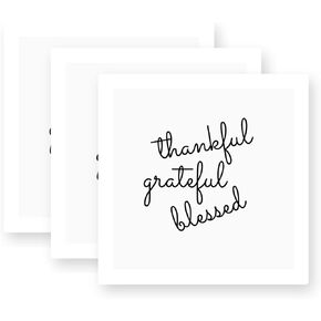 Thankful Grateful Blessed Vinyl Stickers 3 Pack 3 Inch in Saudi Arabia