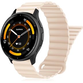 22mm Watch Bands Compatible with Garmin Venu 4 45m/Vivoactive 4/Venu 3/Venu 2,Double Sided Silicone Magnetic Watch Band Soft Sport Strap for Garmin Forerunner 745/265/255/255 Music Men Women in Saudi Arabia