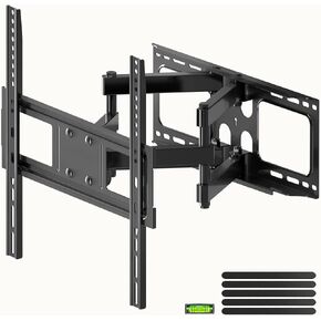 XINLEI Full Motion TV Wall Mount for Most 26"-70" Flat/Curved TV, Swivel Tilt Bracket with Articulating Dual Arms, Support 100lbs, Max VESA 400x400mm, Fits 12"/16" Wood Stud (MA570) in Saudi Arabia