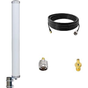 High Gain Omni Directional Antenna Enhance Your Wireless Connection for 4G, 5G & WiFi - Verizon, AT&T, T-Mobile Supported - Waterproof IP67 with 32.8ft Cable SMA Male Connector in Saudi Arabia