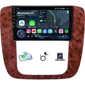 8G+128G Car Radio for Chevy Silverado Tahoe Suburban GMC Yukon 2007-2013: 8Core Android 15 Stereo with QLED HD Touchscreen Wireless CarPlay Android Auto Build-in GPS 5G WiFi DSP 48EQ Backup Camera in Saudi Arabia