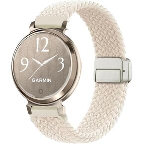 Braided Nylon Compatible with Garmin Lily 2 / Lily 2 Active Watch Band, Quick Release Stretchy Strap Replacement for Garmin Lily 2 in Saudi Arabia