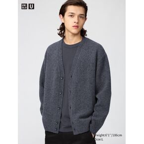Uniqlo Lambswool V-Neck Cardigan in Kuwait