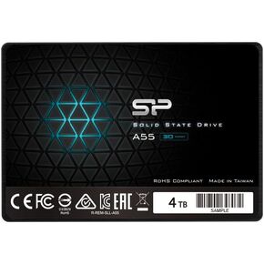 سلسلة Silicon Power A55 SSD 4 تيرابايت 3D NAND SATA3 6 جيجابايت/ثانية 2.5 بوصة 0.3 بوصة (7 ملم) تم التحقق من تشغيل PS4 in Kuwait