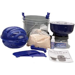Frankford Arsenal Quick-N-EZ 110V Case Tumbler Kit with Sifter for Brass Cartridge Cleaning and Polishing for Reloading,Blue and Grey in Saudi Arabia