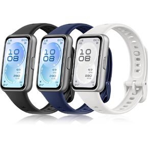 Bands Compatible for Huawei Band 11/11 Pro Strap Replacement [3 Packs] Sport Silicone Wristbands Hua wei Band 11 Pro Bracelets for Man Woman in Saudi Arabia