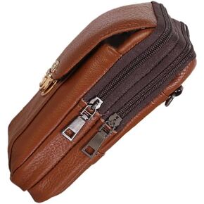 BESTYASH Waist Bag for Men, Waterproof Cowhide Phone Fanny Pack in Saudi Arabia