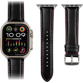 Belemay Handcrafted Full-Grain Vegetable-Tanned Leather Bands Compatible with Band for Apple Watch Ultra3/2/1 Series 11/10/9/8/7/6/5/4/3/2/1/SE3/SE2/SE/ - 38mm/42mm/42mm/44mm/45mm/46mm/49mm in Saudi Arabia