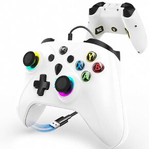 UGAME Wired X Box Controller for XBox One Series S X PC PS4 Switch, Control with 1000Hz Polling Rate No Drift Stick, Custom Paddles Turbo Remote, RGB Light Gamepad in Saudi Arabia